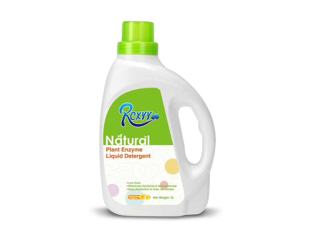 Enzyme Infused Laundry Detergent 3L Plant Extract & Natural Saponin Formula for Daily Family Garment Washing Factory Wholesale OEM