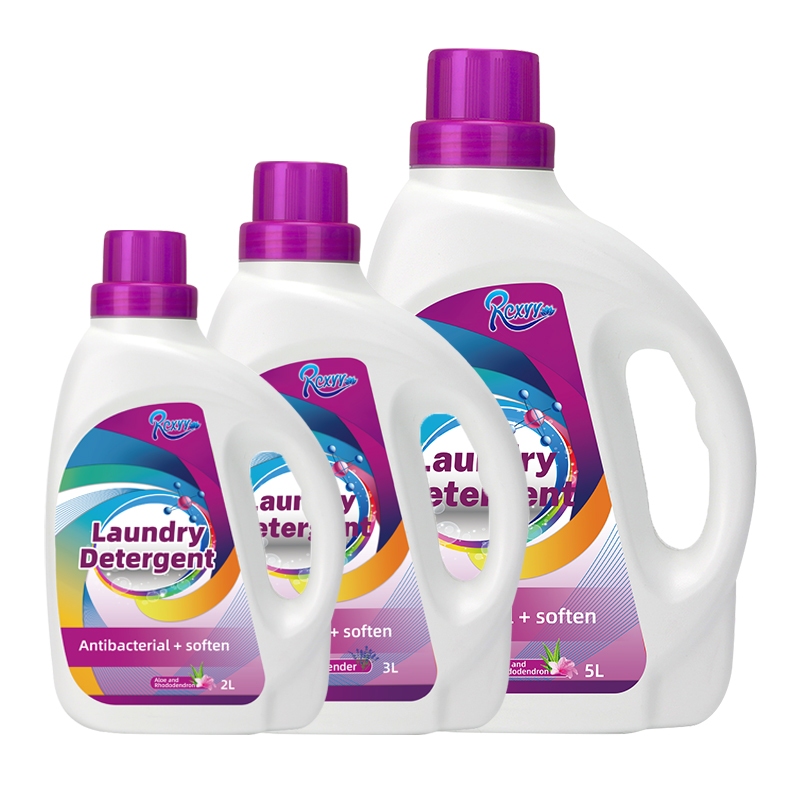 Antibacterial Laundry Detergent 2L 3L 5L Aloe Azalea Scent Mild Soft Formula for Daily Apparel Cleaning Factory OEM Wholesale